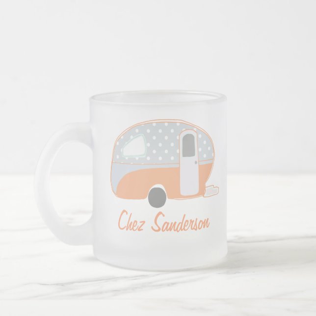 Personalized Retro Caravan Art Mugs (Left)
