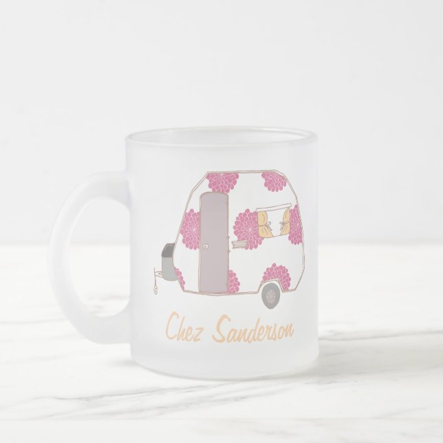 Personalized Retro Caravan Art Mugs (Left)