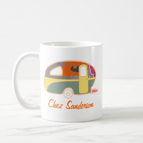 Personalized Retro Caravan Owners Mugs