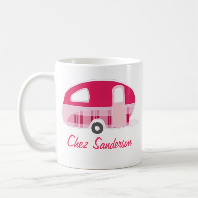 Personalized Retro Caravan Owners Mugs (Left)