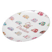 Personalized Retro Caravans Melamine Plates (Left Side)