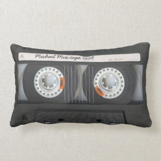 Personalized retro Cassette mix-tape Lumbar Pillow