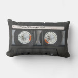 Personalized Retro Cassette Mix-tape Lumbar Pillow at Zazzle