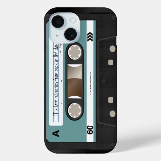 Personalized Retro Cassette Mixtape 80s iPod Case (Back)