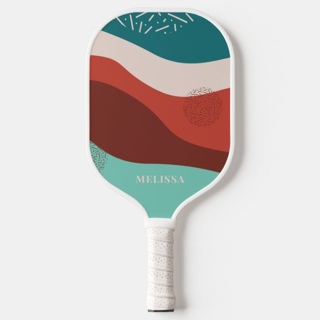 Personalized Retro Chic Pickleball Paddle (Front)