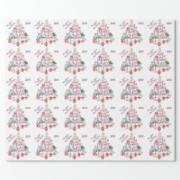 Christmas Santa Clause Toy Company North Pole Wrapping Paper