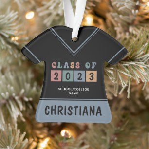 Personalized Retro Class of 2023 Graduation Cute Ornament
