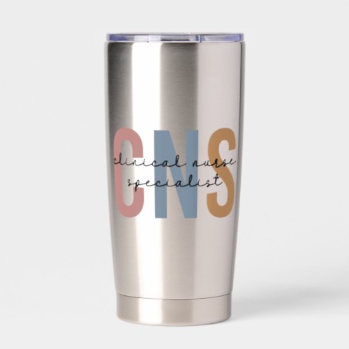 Personalized Retro CNS Clinical Nurse Specialist Insulated Tumbler