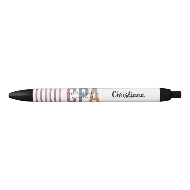 Personalized Retro CPA Certified Public Accountant Pen (Front)