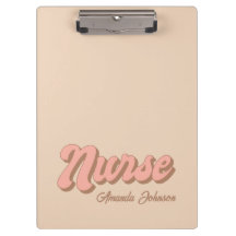 Personalized Retro Custom Clipboard For Nurse