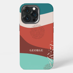 Personalized Retro Dad Birthday Name Monogram iPhone 13 Pro Case