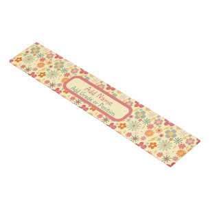 Personalized Retro Daisy Flowers Ruler