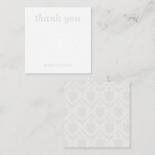 Personalized Retro Flower Note Card