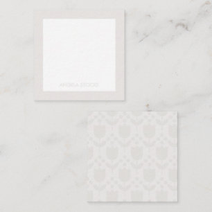 Personalized Retro Flower Note Card