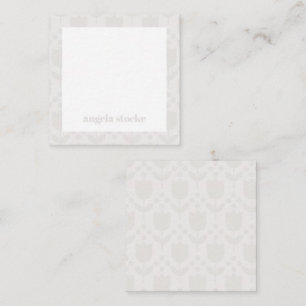 Personalized Retro Flower Note Card