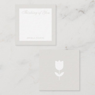 Personalized Retro Flower Note Card