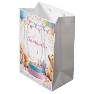 Personalized Retro Gift Bag Medium   Kids Birthday