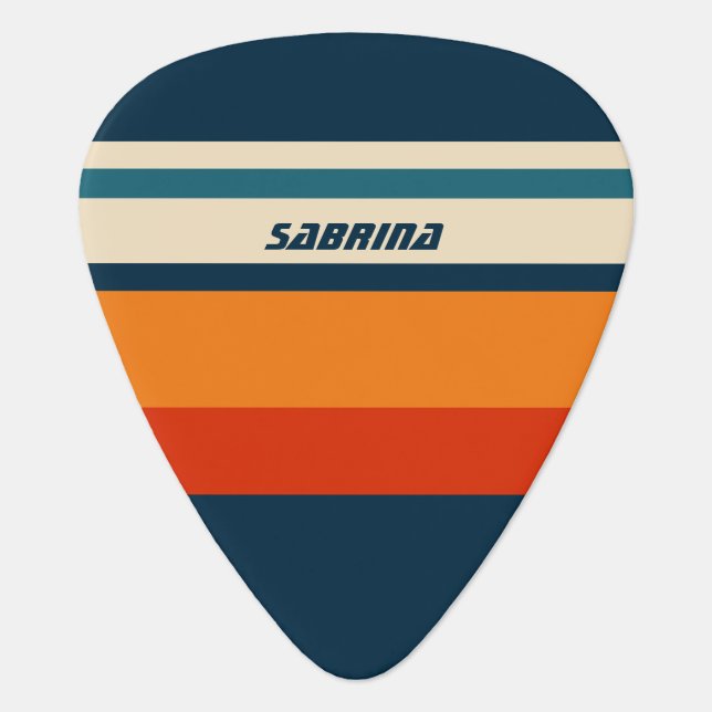 Personalized Retro  Guitar Pick (Front)