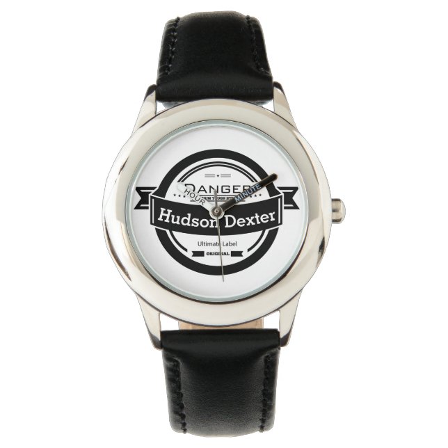 Personalized Retro Hipster Kid's Watch (Front)