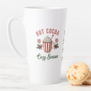 Personalized Retro Hot Cocoa Cozy Season Latte Mug