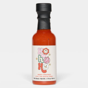 Personalized Retro Hot Sauce Christmas Gift Idea