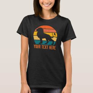 Personalized Retro Lion T-Shirt