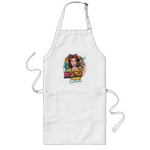 Personalized Retro Mama Pop Art (10) Long Apron