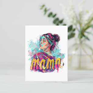 Personalized Retro Mama Pop Art (13) Postcard