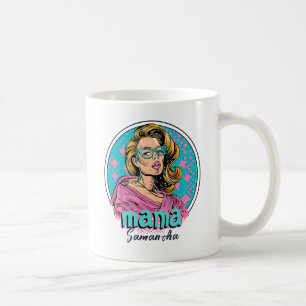 Personalized Retro Mama Pop Art (8) Coffee Mug