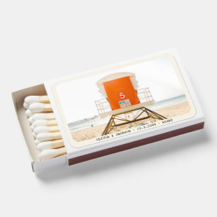 Personalized Retro Miami Wedding Favor Matches