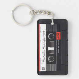 Personalized Retro Mix-tape key-chain Keychain
