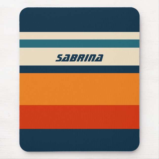 Personalized Retro  Mouse Pad (Front)