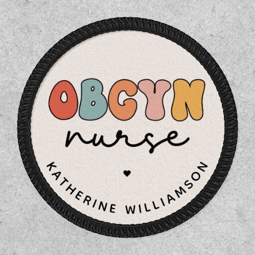 Personalized Retro OBGYN Nurse Patch