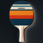 Personalized Retro  Ping Pong Paddle<br><div class="desc">Elevate your ping pong game with our Retro Personalized Playing Cards a unique accessory that combines vintage charm with modern personalization. Featuring a customizable name or initials and a timeless retro color palette.</div>