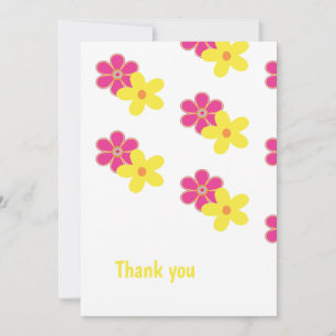 Personalized Retro Pink and Yellow Invitation
