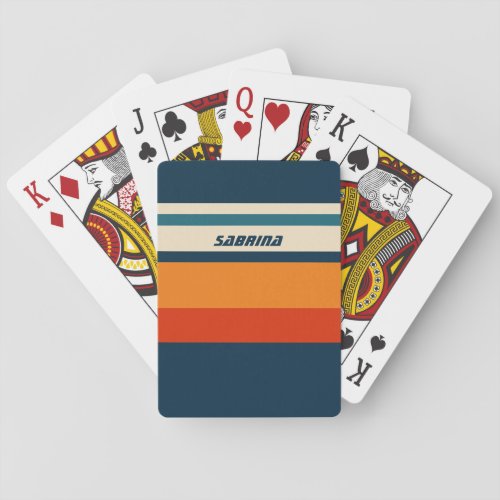 Personalized Retro  Playing Cards