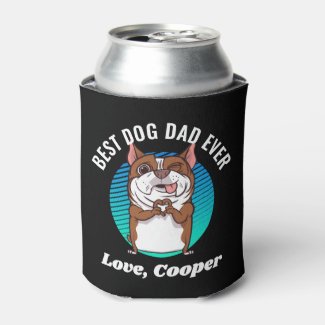 Personalized Retro Pug Best Dog Dad Custom Text