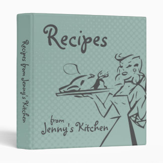 Personalized Retro Recipe Binder