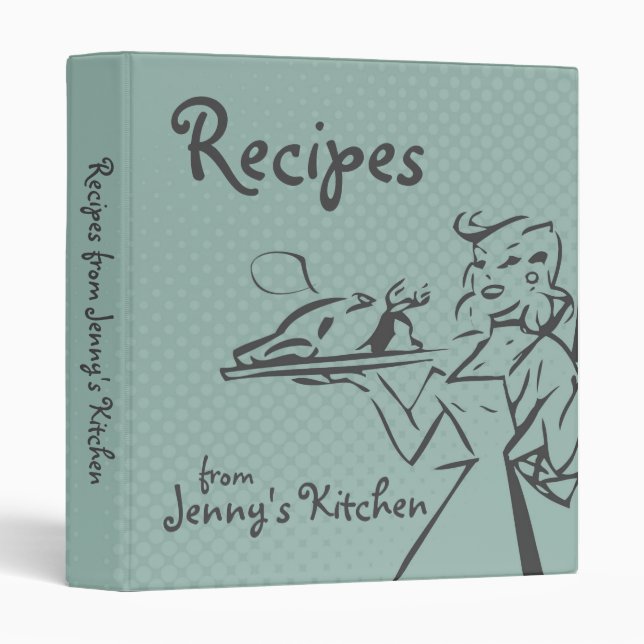Personalized Retro Recipe Binder (Front/Spine)