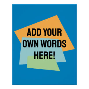 Personalized Retro Shapes Poster