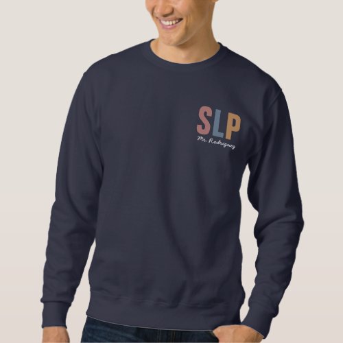 Personalized Retro SLP Speech Pathologist  Sweatshirt