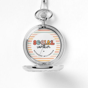 Personalized Retro Social Worker Watch