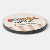 Personalized Retro Social Worker Wireless Charger (Front 2)