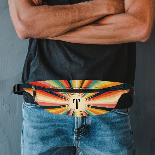 Personalized Retro Starburst Monogram Fanny Pack (Creator Uploaded)