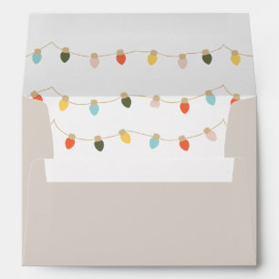 Personalized Retro Twinkle Lights Envelope