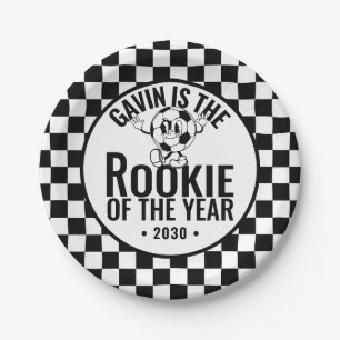Personalized Retro Vintage Soccer Birthday Party Paper Plates