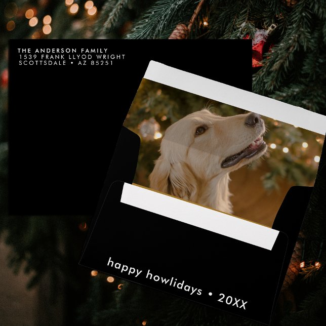 Personalized Return Address Dog Picture Christmas Envelope (Creator Uploaded)