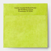 Personalized Return Address Envelope for 5" Sq. (Back (Top Flap))