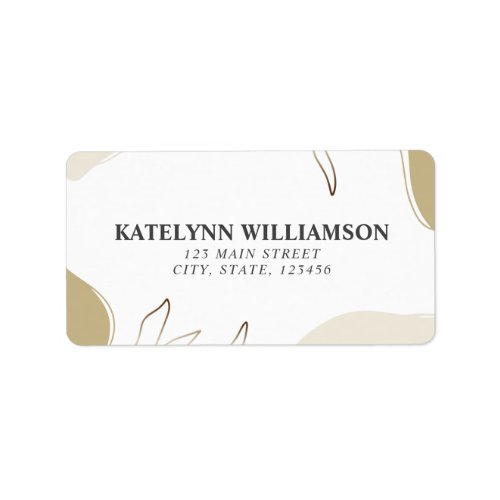Personalized Return Address Label Abstract Design