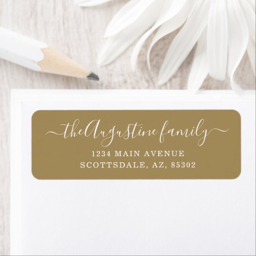 Personalized Return Address Labels